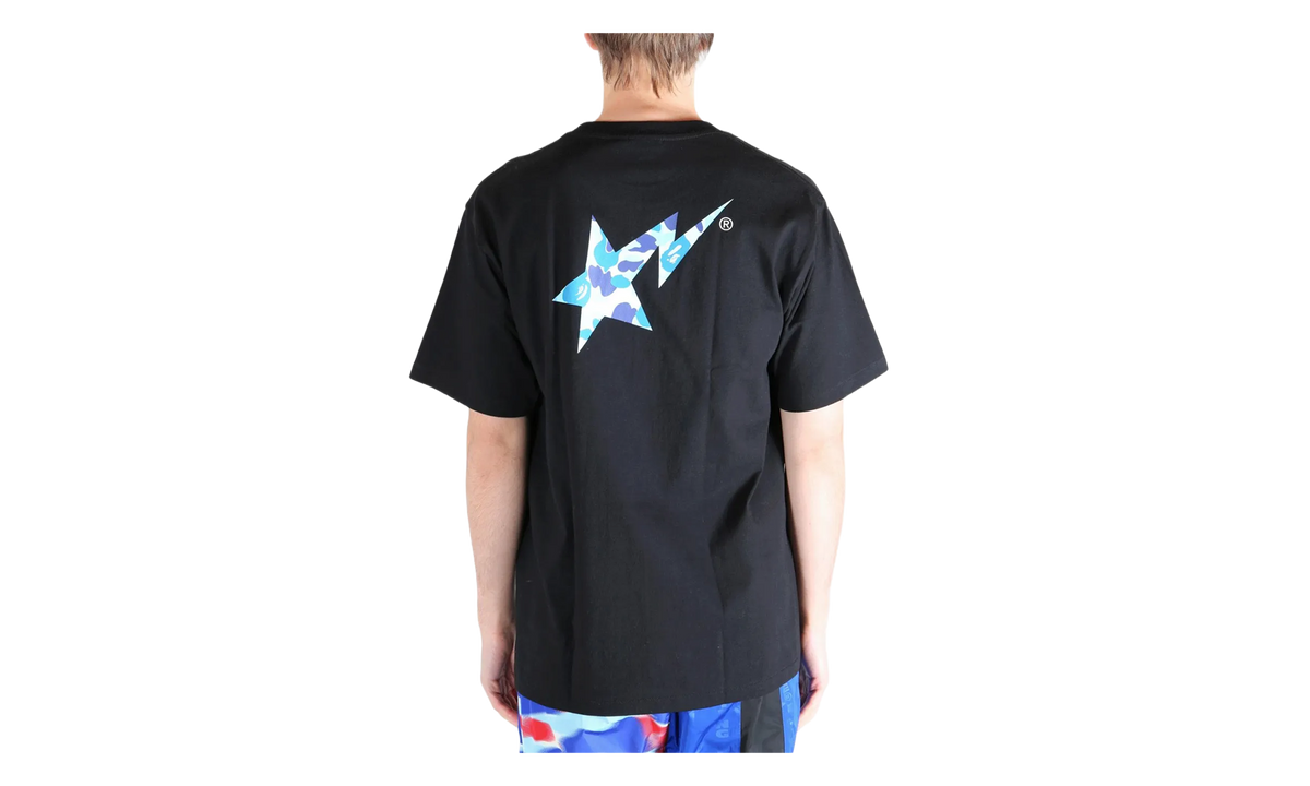 BAPE ABC Camo Bape Sta Logo Tee Black 1L80110008 BK9