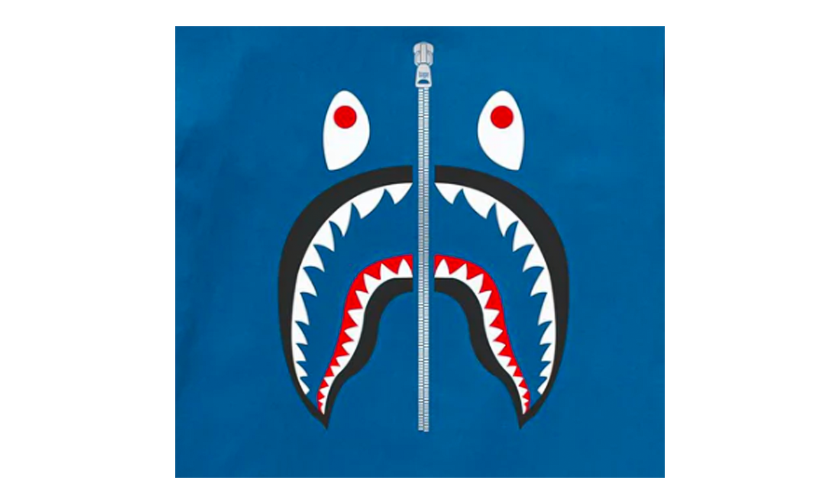 BAPE Shark Tee Blue 0ZXTEM110003N BLUE