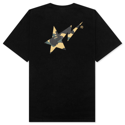 A BATHING APE 1st Camo Bape STA Tee - Black/Yellow