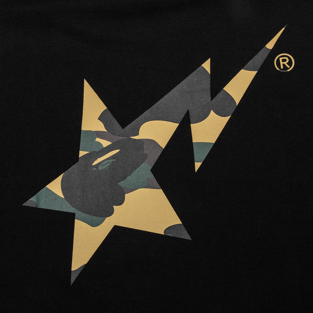 A BATHING APE 1st Camo Bape STA Tee - Black/Yellow