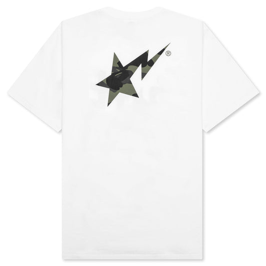 A BATHING APE 1st Camo Bape STA Tee - White/Green