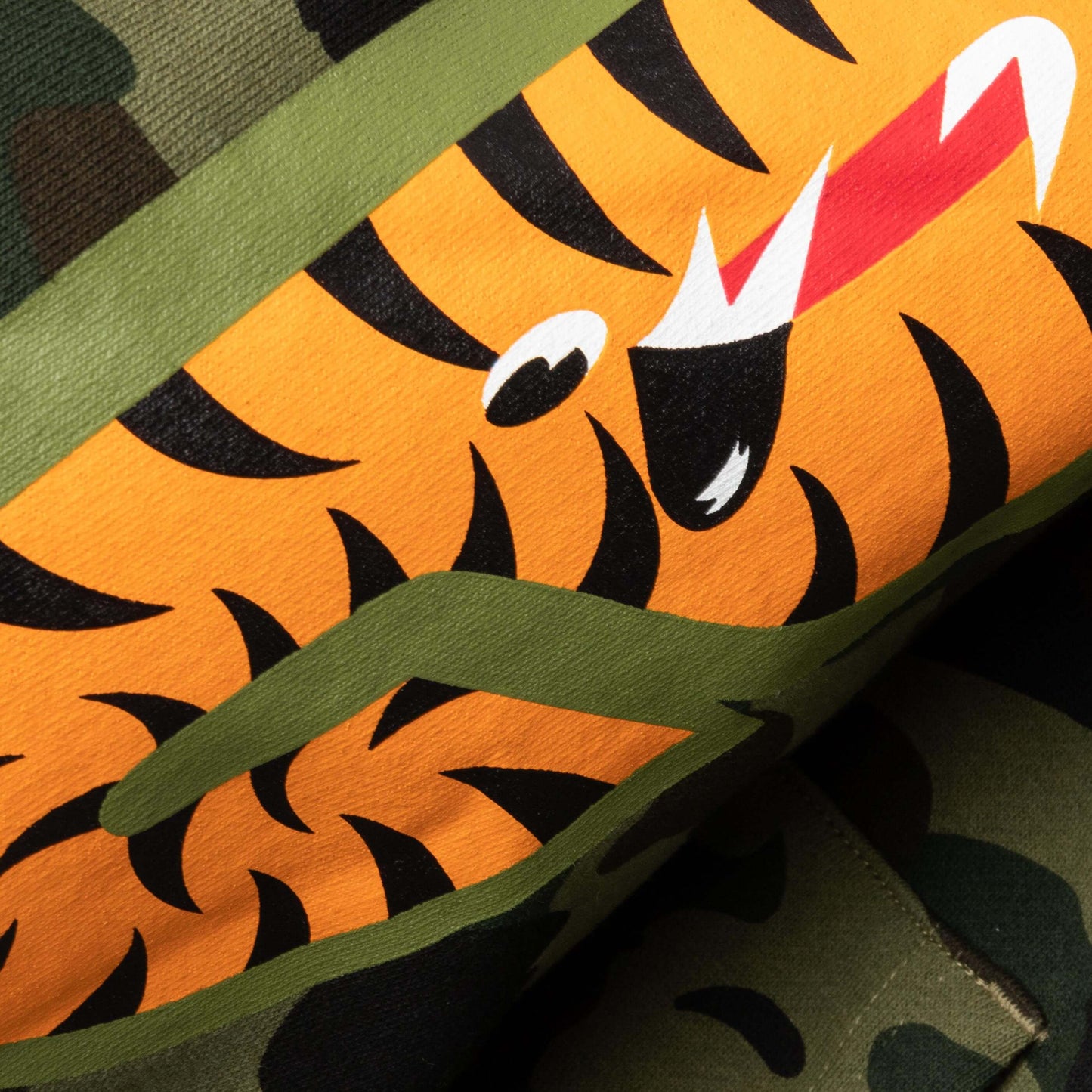 A BATHING APE 1st Camo Shark Full Zip Hoodie - Green