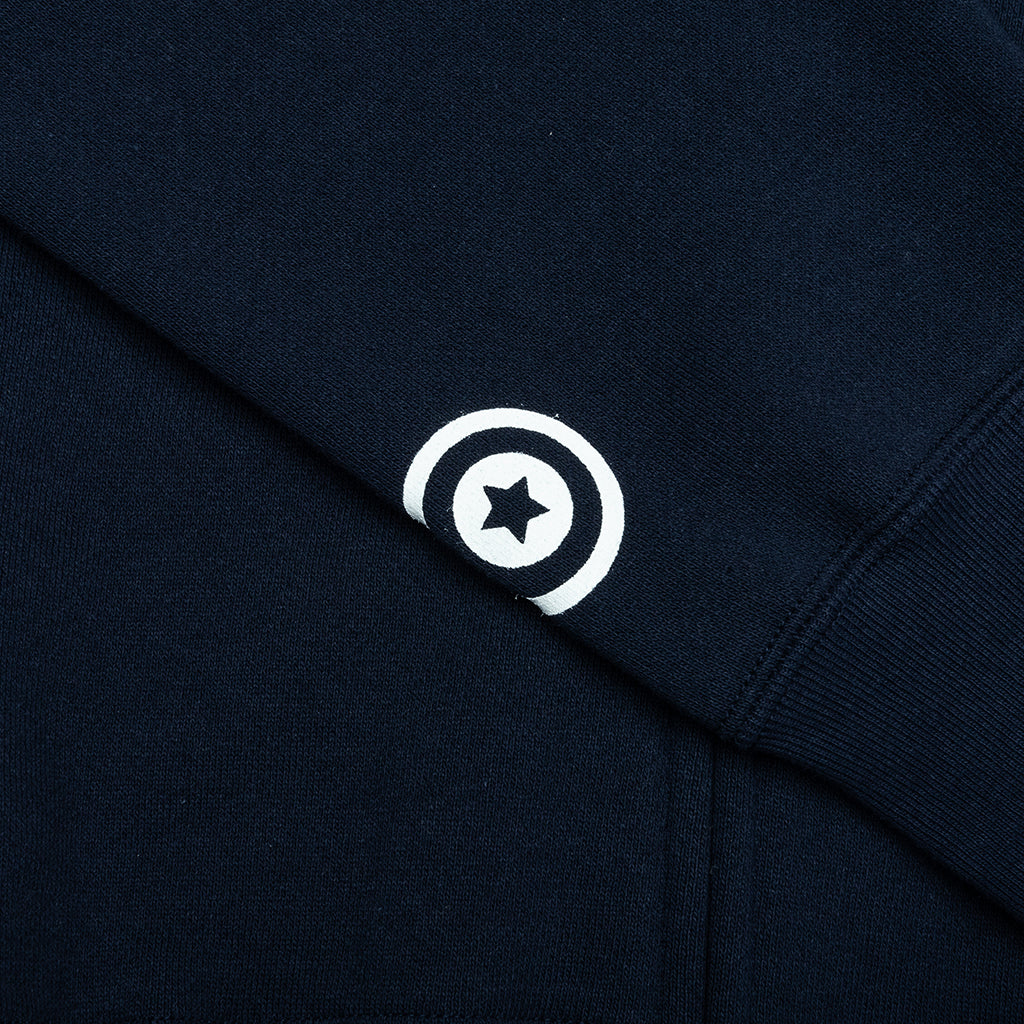 A BATHING APE 1st Shark Full Zip Hoodie - Navy