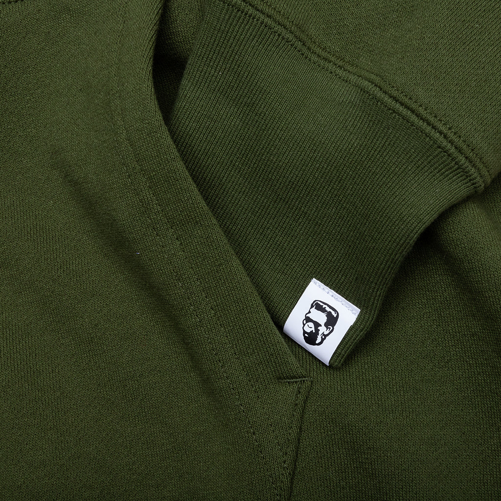 A BATHING APE 1st Shark Full Zip Hoodie - Olive Drab