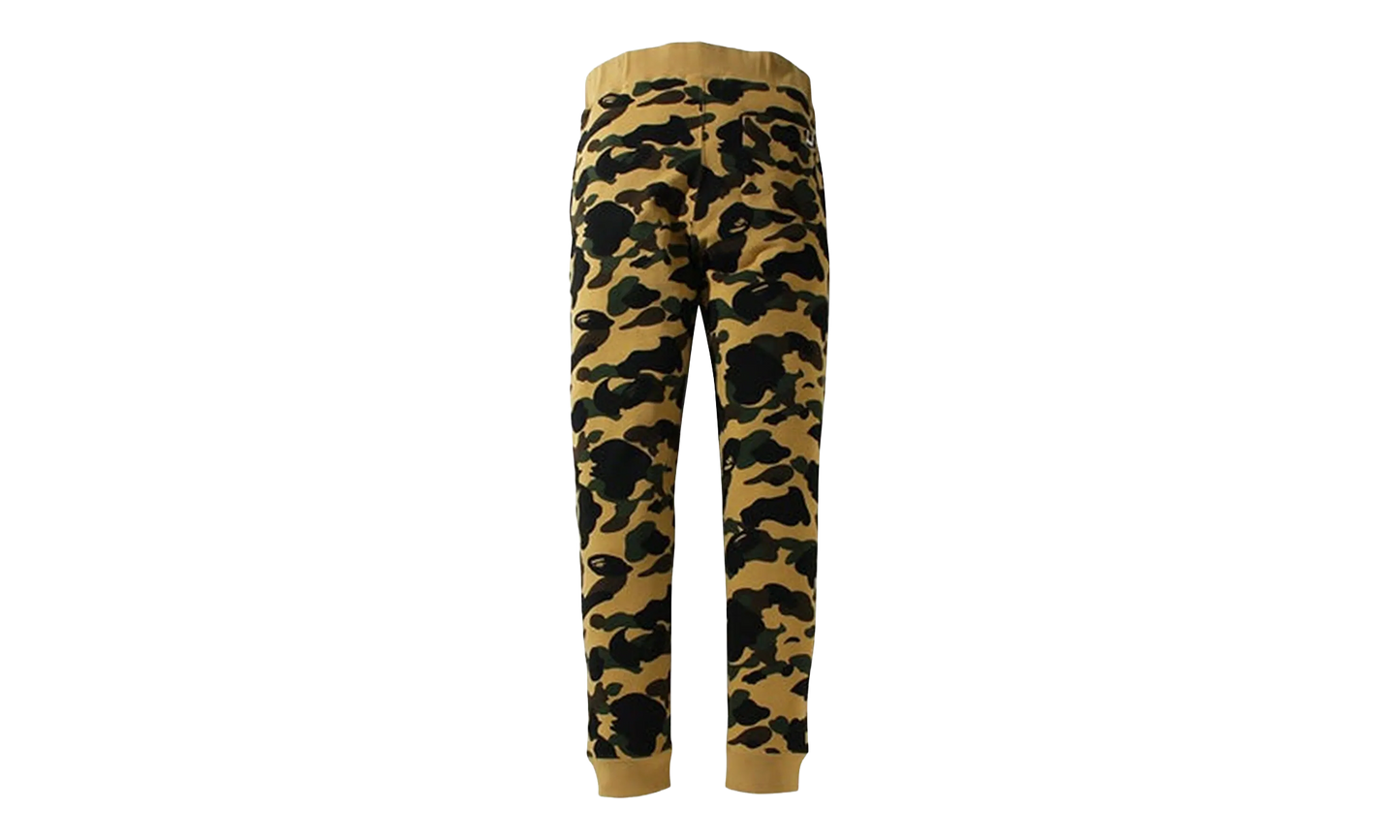 BAPE 1st Camo Shark Slim Fit Sweatpants Yellow 1H80 152 012 YELLOW