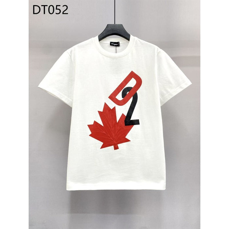 Dsquared2 T-Shirt Maple Leaf Letter Print NextBlock