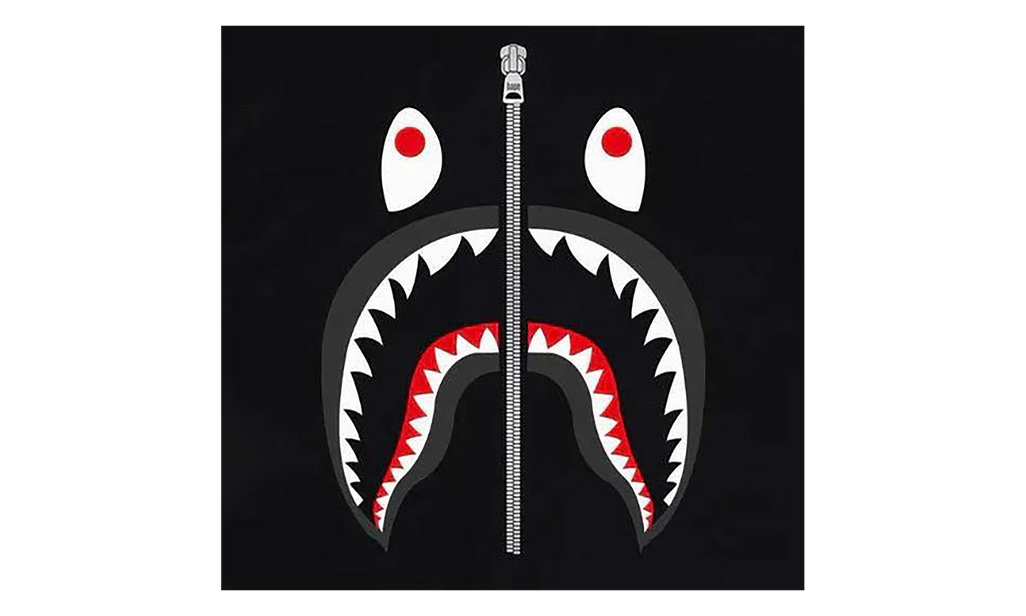 BAPE Shark Tee Black 1G80 110 001 BLACK