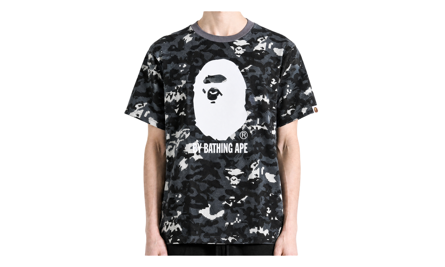 BAPE Multi Pixel Camo By Bathing Ape Tee Black 1M30109303 BLK