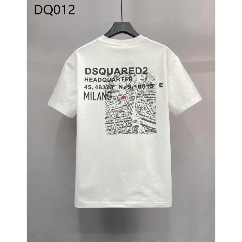Dsquared2 T-Shirt Double-Sided Printed Trendy Brand NextBlock