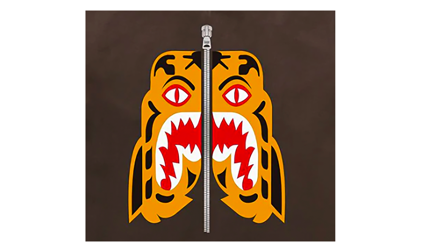 BAPE Tiger Shark Tee (Brown) Brown 1J80 110 005 BROWN