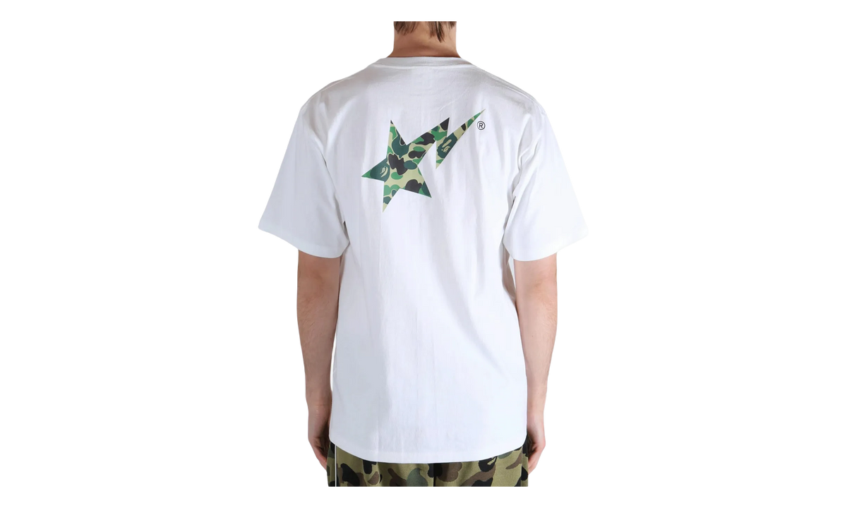 BAPE ABC Camo Bape Sta Logo Tee White 1L80110008 WH0
