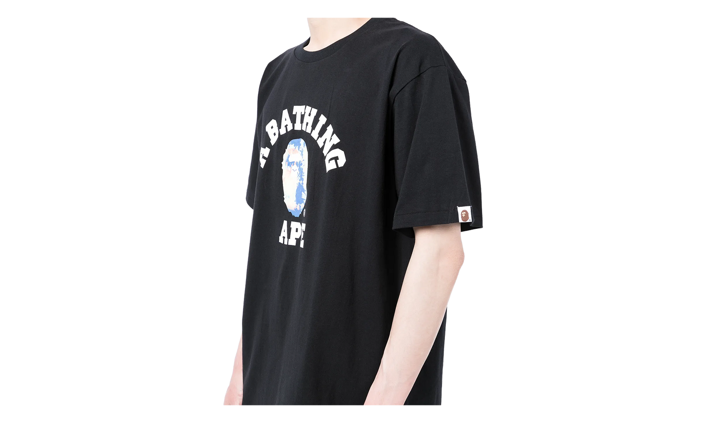 BAPE Tie Dye College Tee Black / Multicolor 1TEI 301 034 BLACK MULTICOLOR