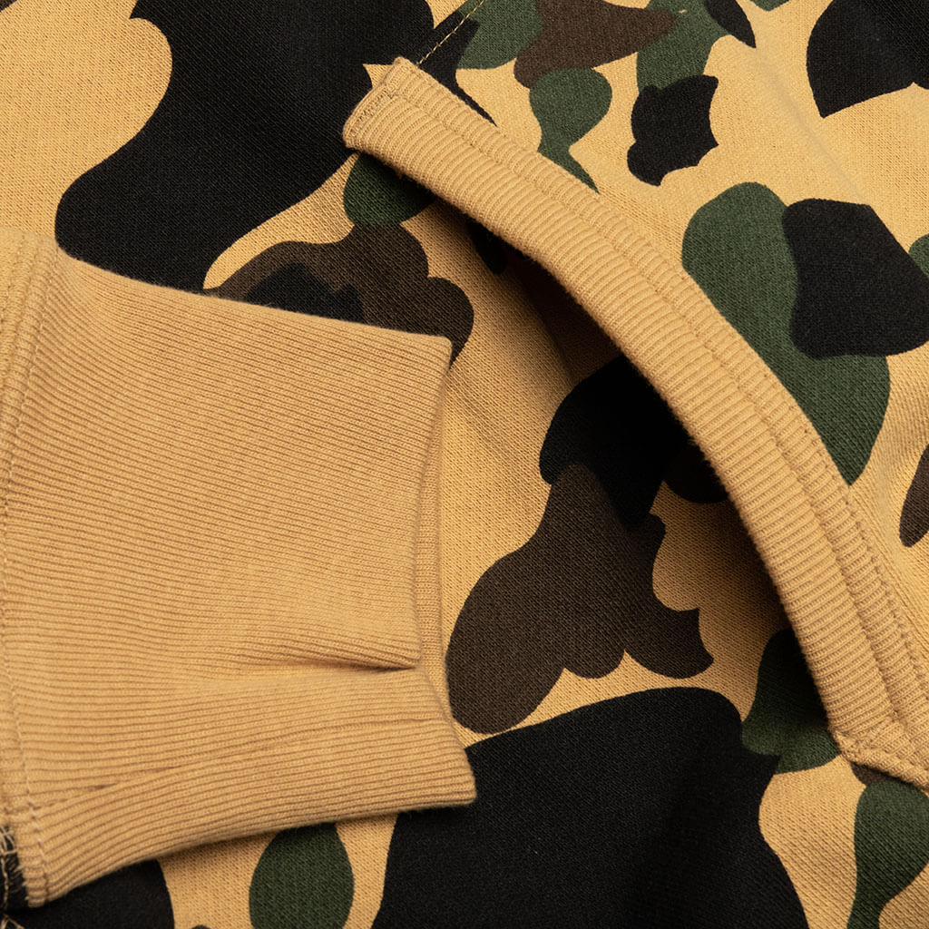 A BATHING APE 1st Camo Full Zip Hoodie - Yellow