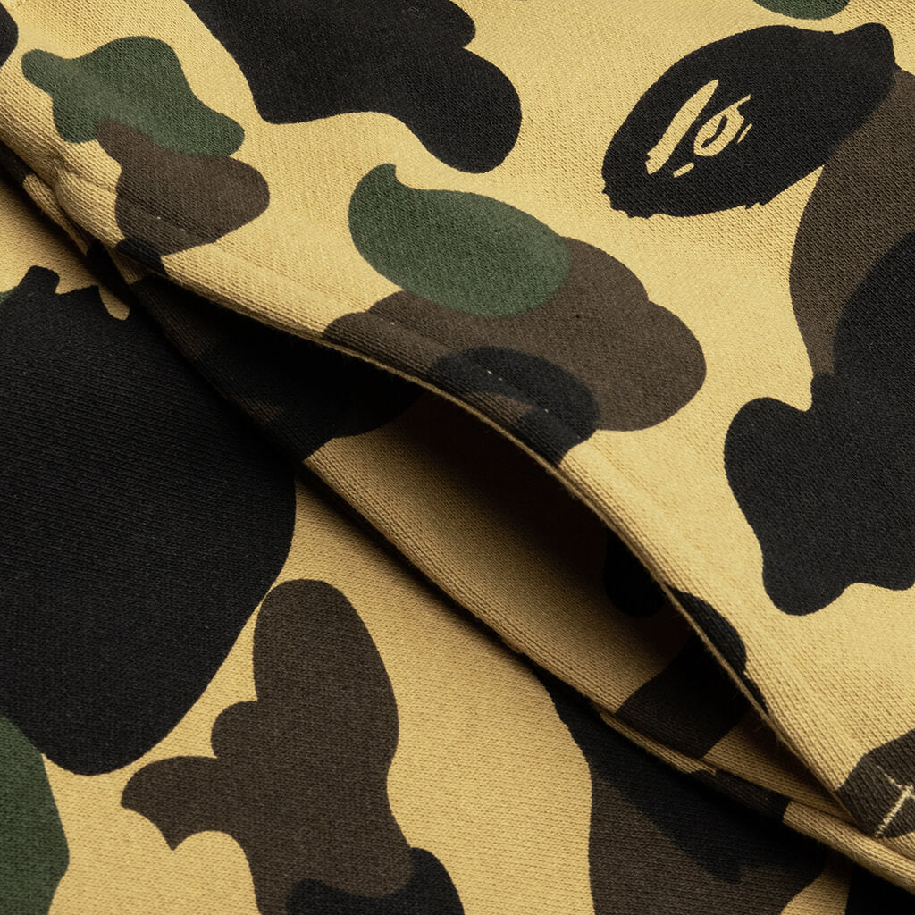 A BATHING APE 1st Camo Wide Fit Sweat Pants - Yellow