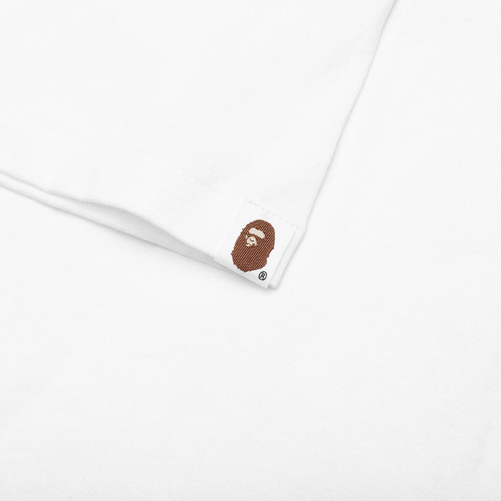A BATHING APE Bape Thermography College Tee - White
