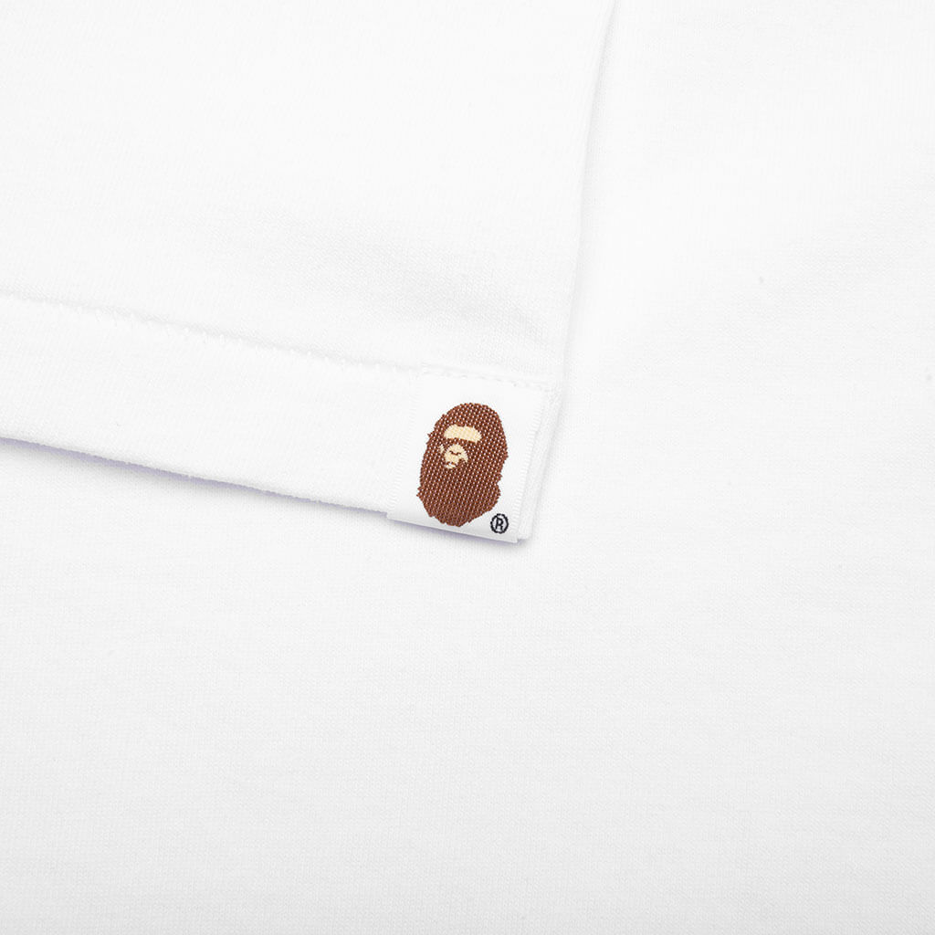 A BATHING APE Color Camo Milo Shark Tee - White/Red
