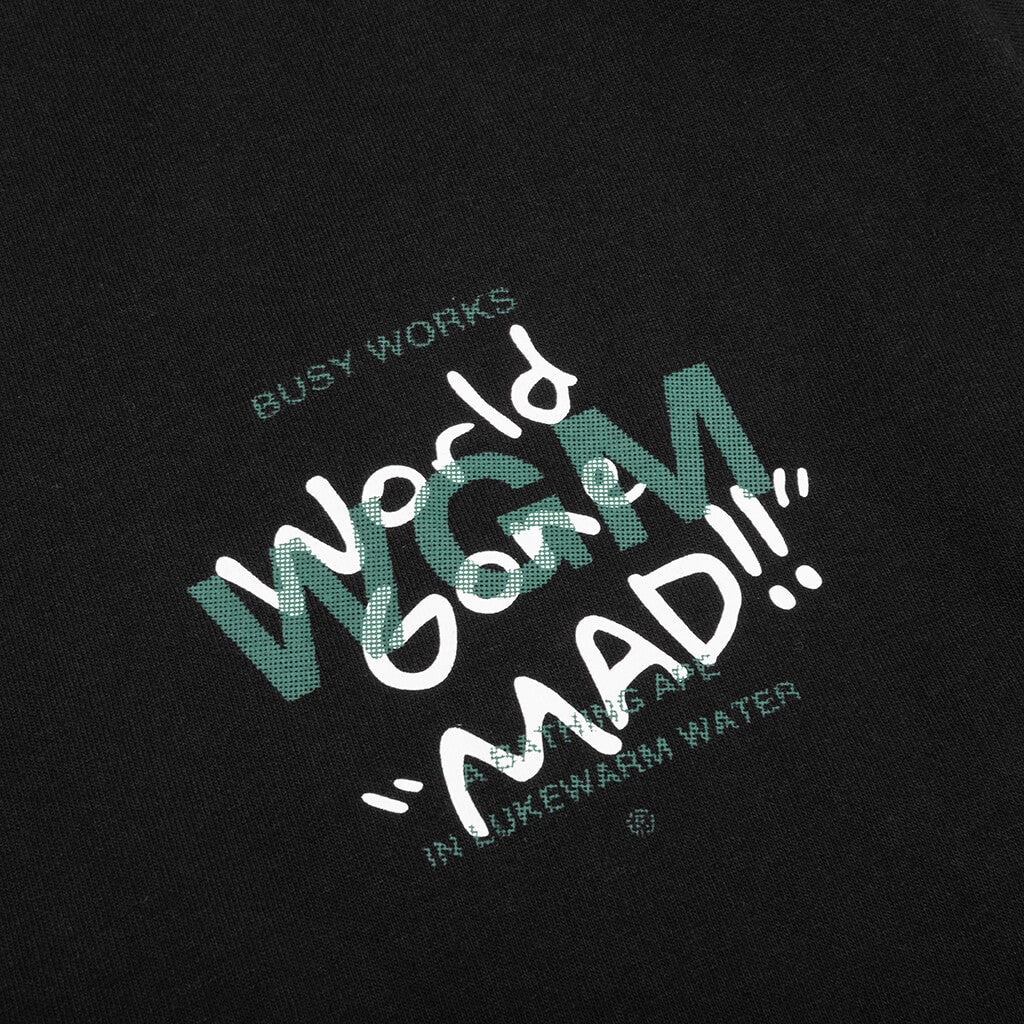 A BATHING APE Woodland Camo Wgm Ape Head Tee - Black