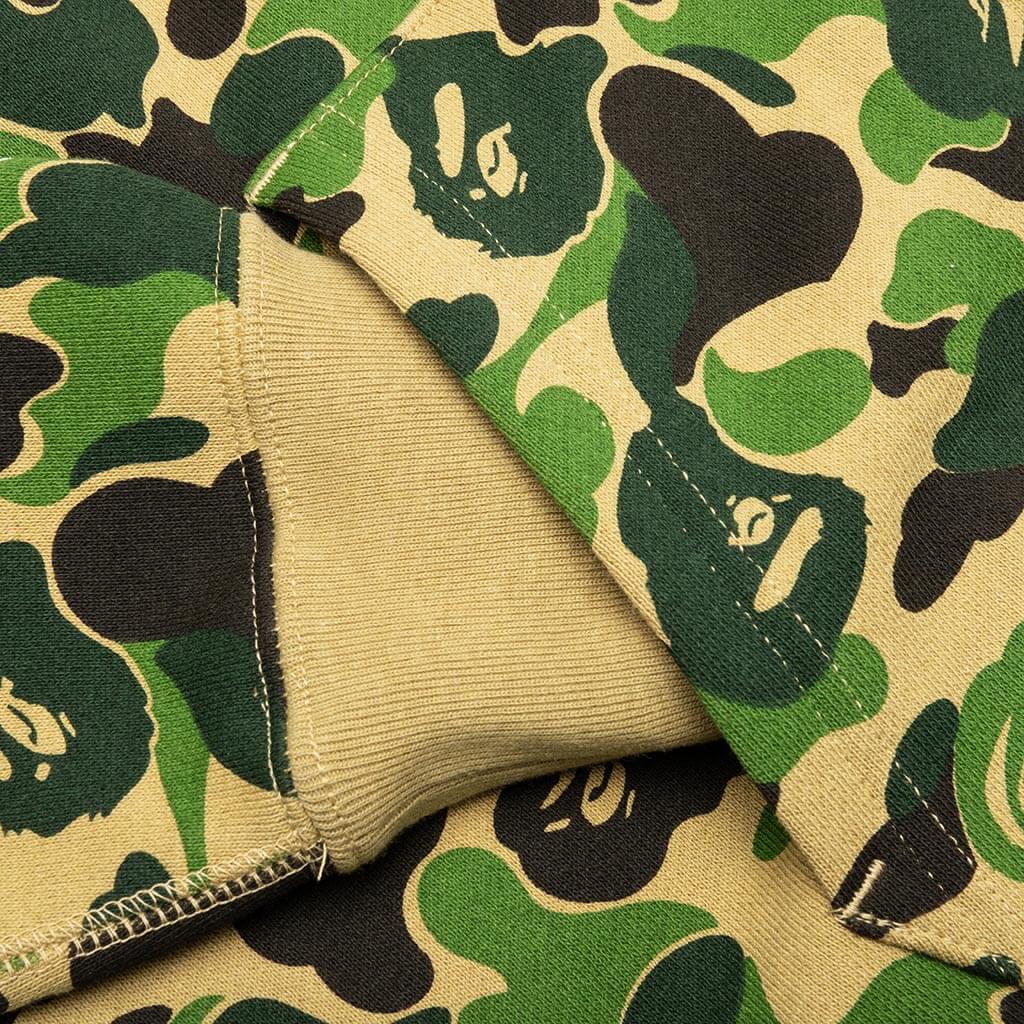A BATHING APE Abc Camo Double Shark Full Zip Hoodie - Green