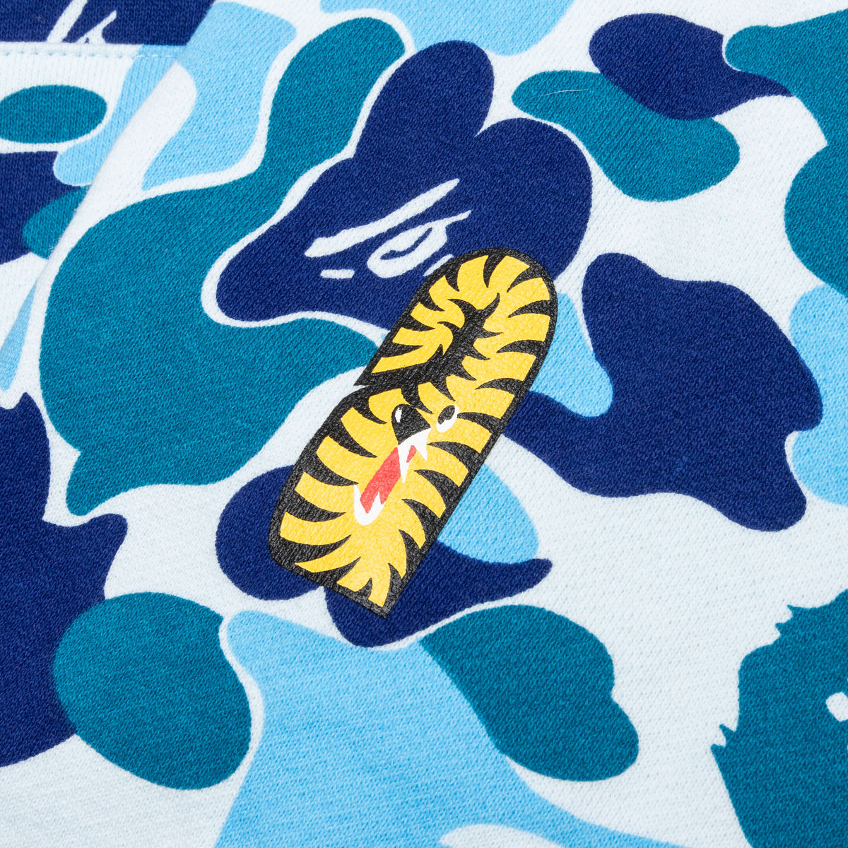 A BATHING APE Abc Camo Tiger Full Zip Hoodie - Blue