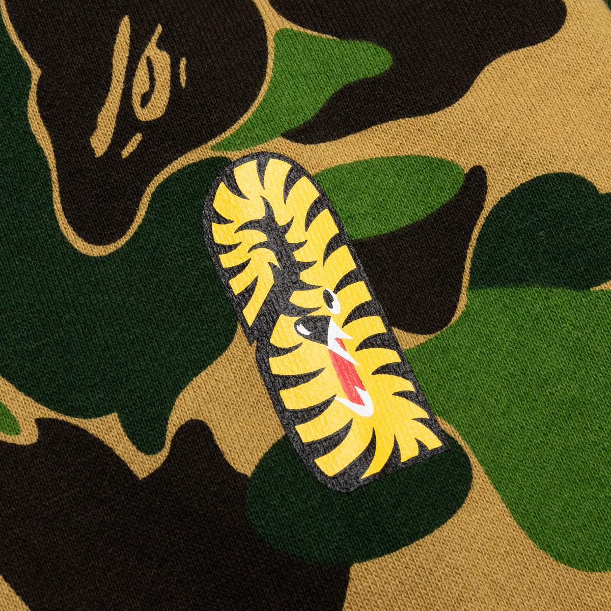 A BATHING APE Abc Camo Tiger Full Zip Hoodie - Green