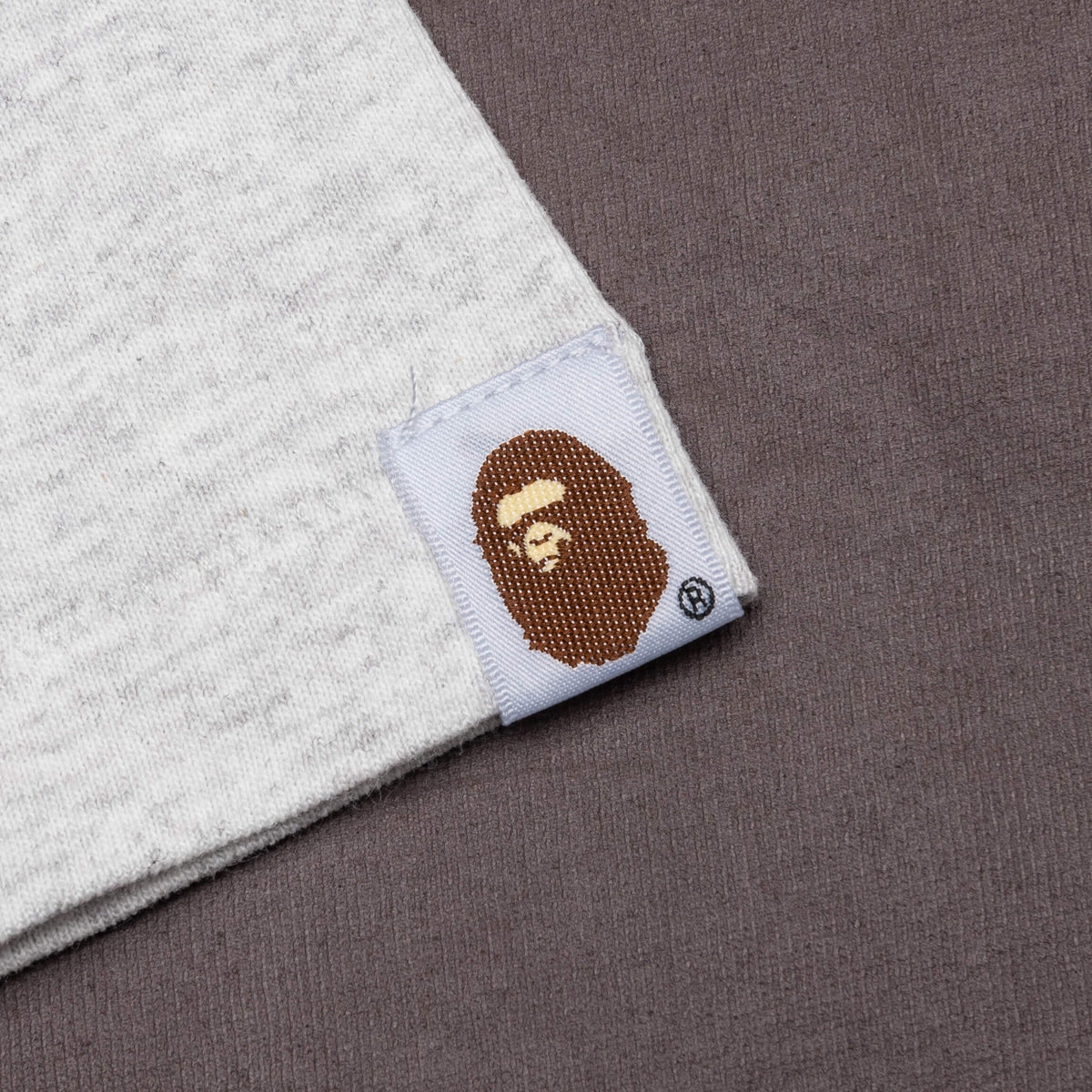 A BATHING APE Big Ape Head Tee - Gray