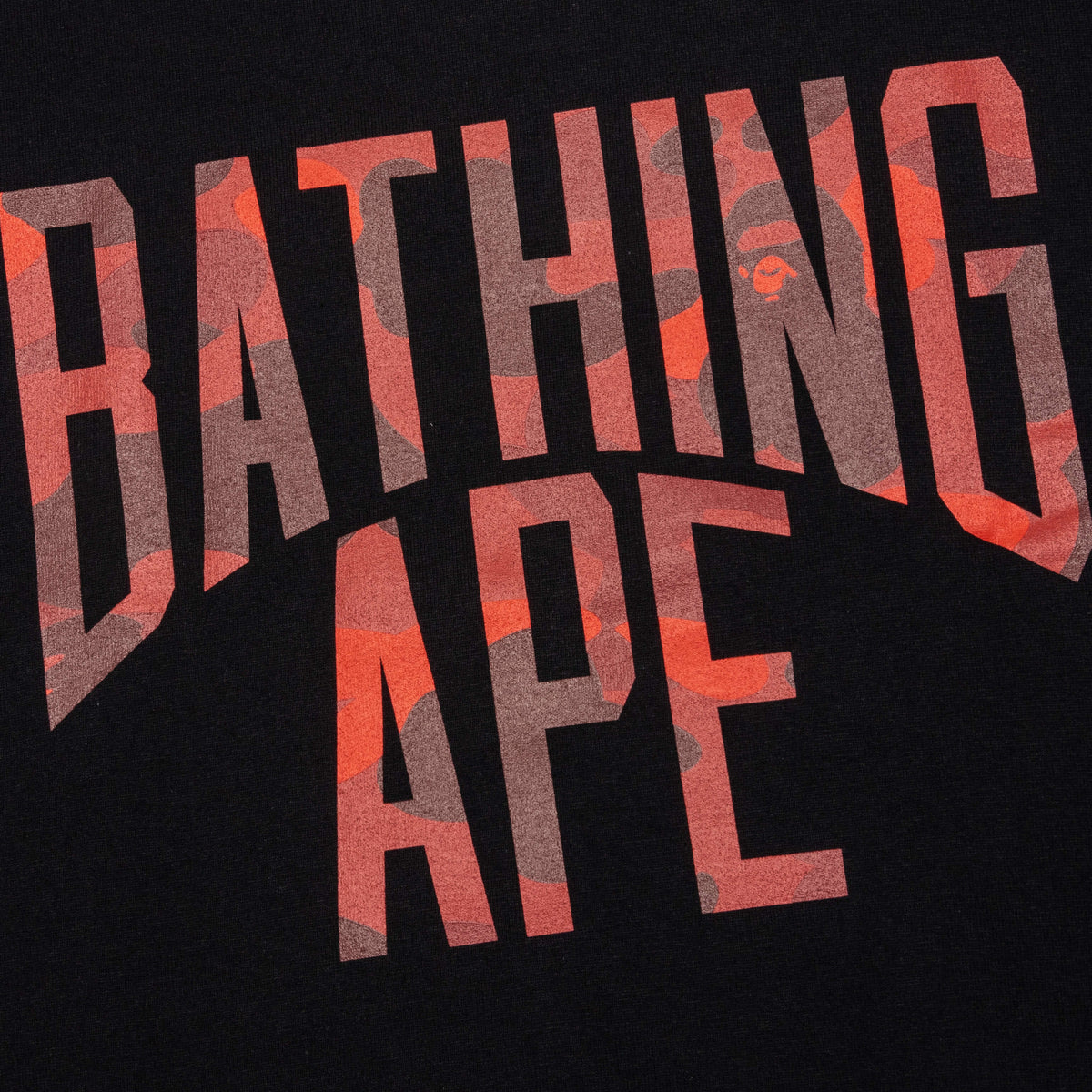 A BATHING APE Color Camo Bathing Ape Tee - Black