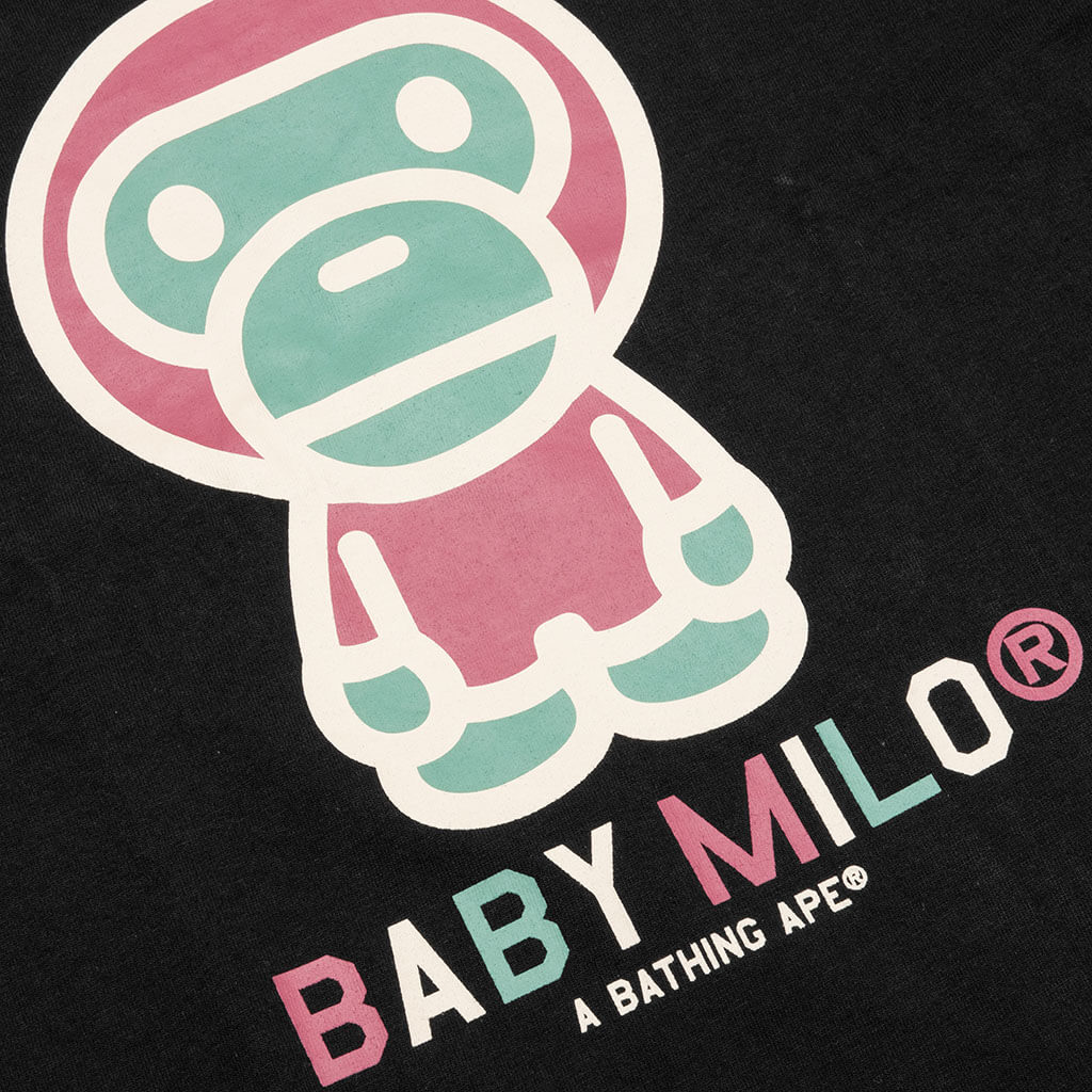 A BATHING APE Colors Baby Milo Tee - Black