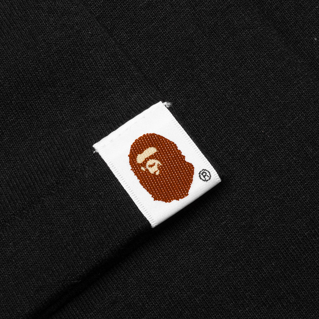 A BATHING APE Crystal Stone Bape Logo Tee - Black