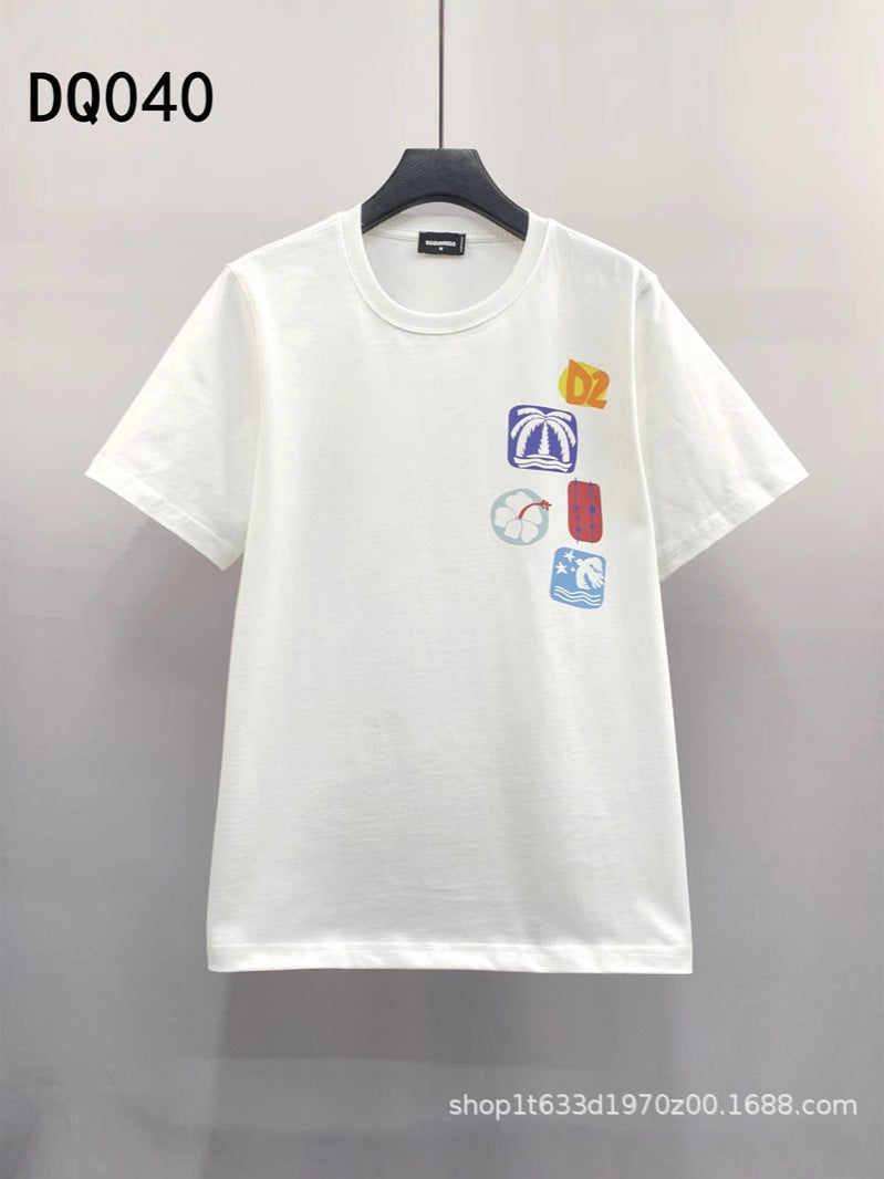 Dsquared2 T-Shirt D2 Color Printed Short Sleeves NextBlock
