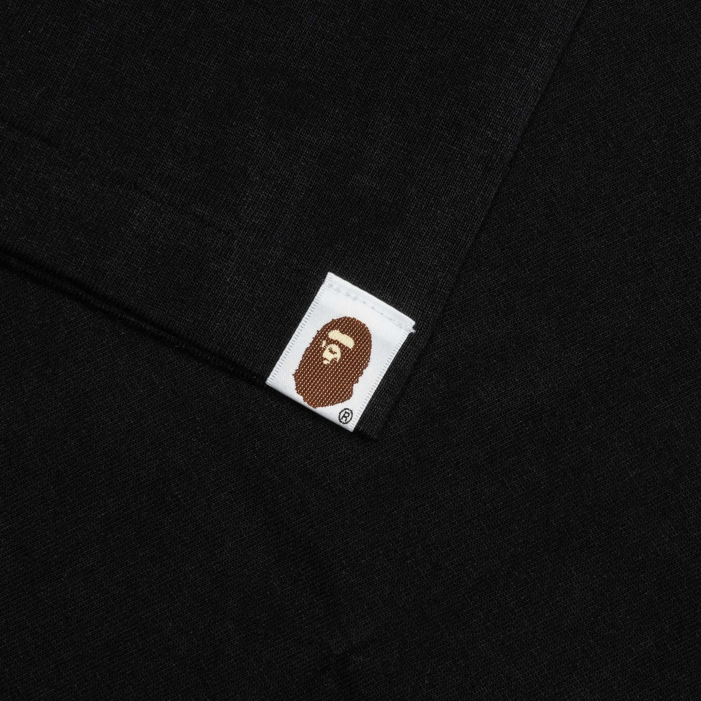 A BATHING APE Tie Dye College Tee - Black/Black
