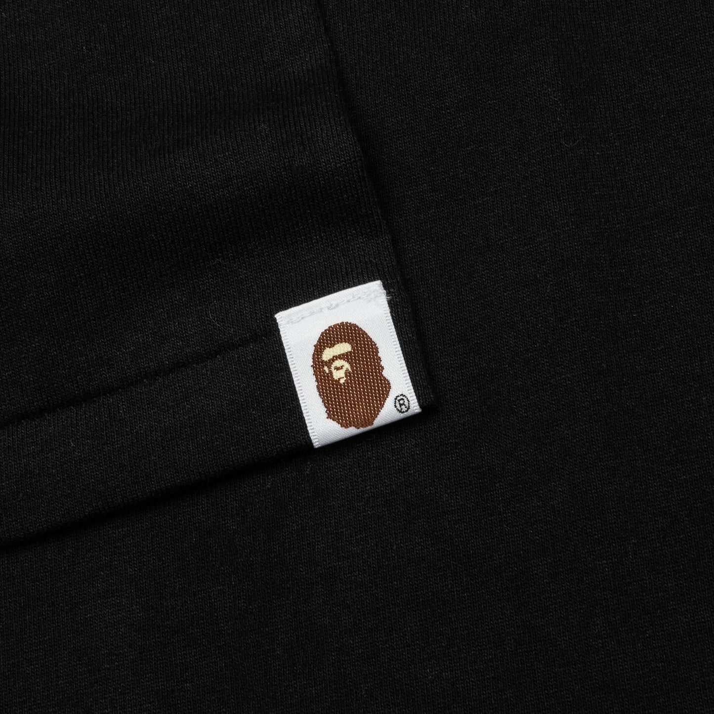 A BATHING APE Tie Dye College Tee - Black/Beige