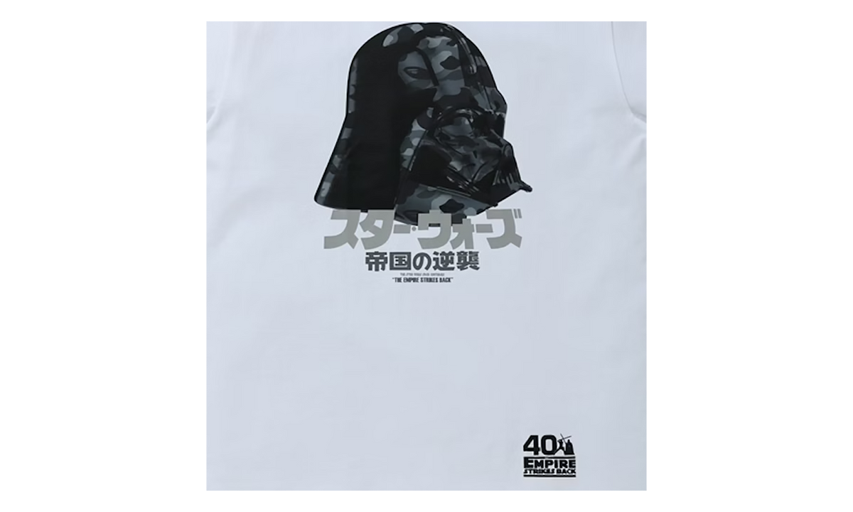 BAPE STAR WARS DARTH VADER SHIRT White BAPE022