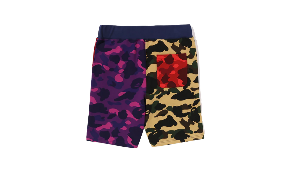 BAPE Mix Camo Crazy Sweat Shorts Multi-Color MULTI 001SPJ301015MMUL