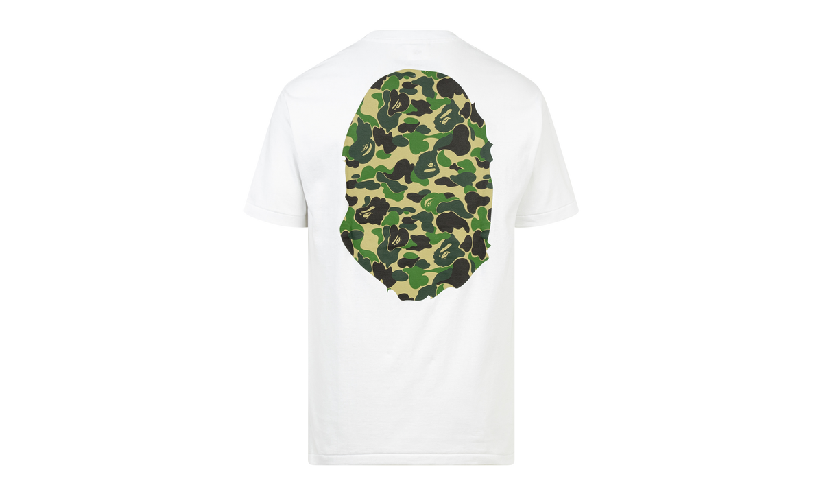BAPE ABC BIG APE HEAD TEE WHITE/GREEN 0ZXTEM110008DWH0