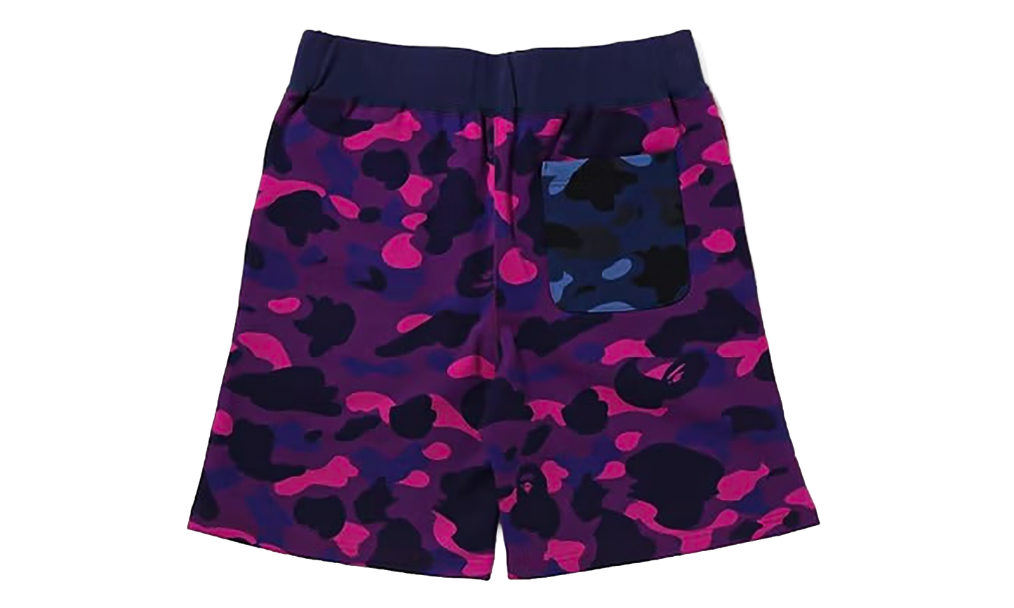BAPE Crazy Camo Shark Sweat Shorts Red 1I20 153 003 RED