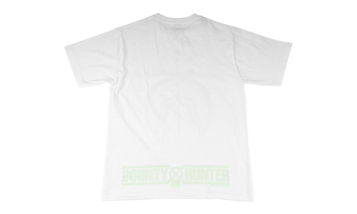 BAPE BOUNTY HUNTER GLOW IN THE DARK SHARK SHIRT White BAPE025