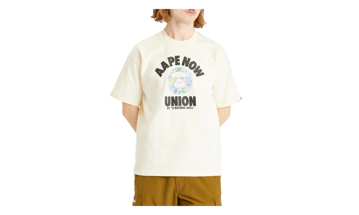 BAPE Union Moonface Tee Ivory White ATE1643XXO IVN