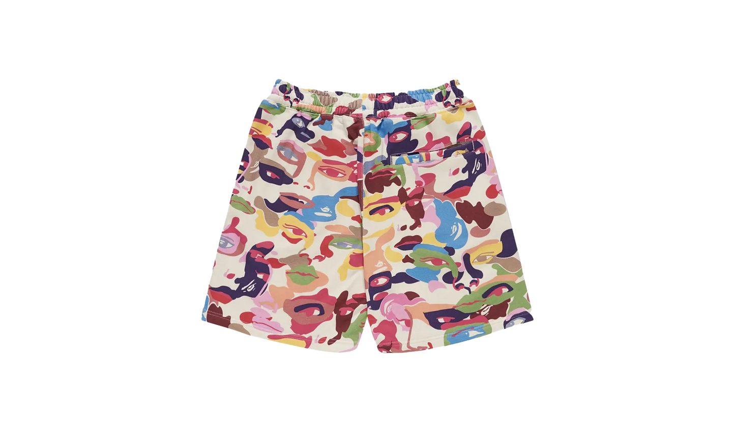 BAPE SWEAT SHORTS KIDSUPER CAMO - MULTI 1L23 153 902 WHITE