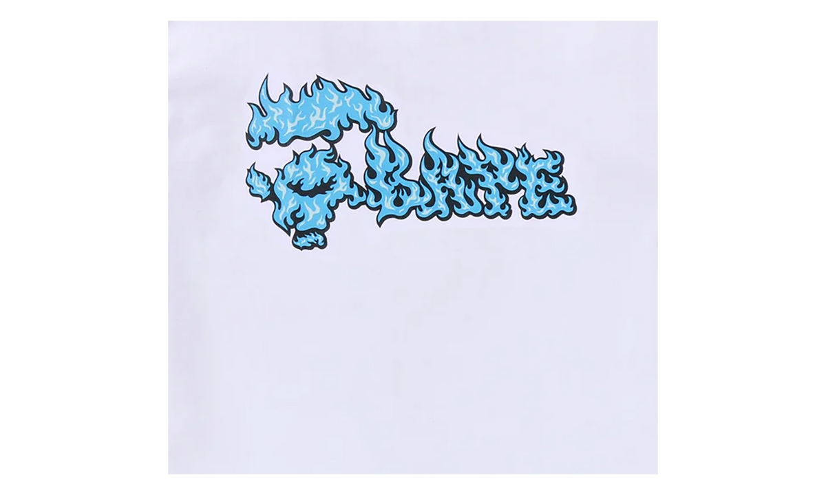 BAPE Flame Ape Face Tee White / Blue 1K20 110 034 WHITE BLUE