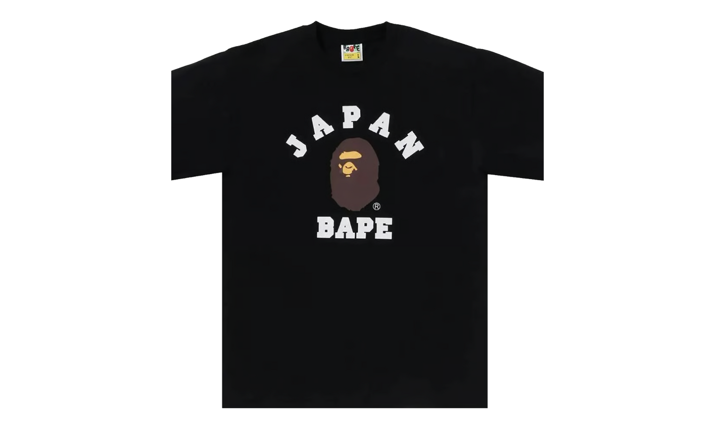 BAPE Japan College City Tee Black 1J22 110 013 BLAC