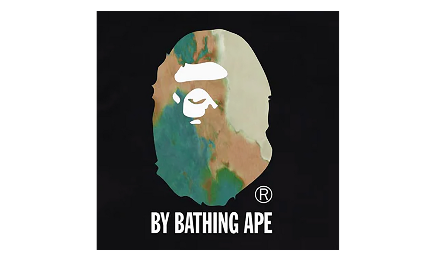 BAPE Tie Dye By Bathing Ape Tee Black / Green 0ZXTEM110033N BLACK GREEN