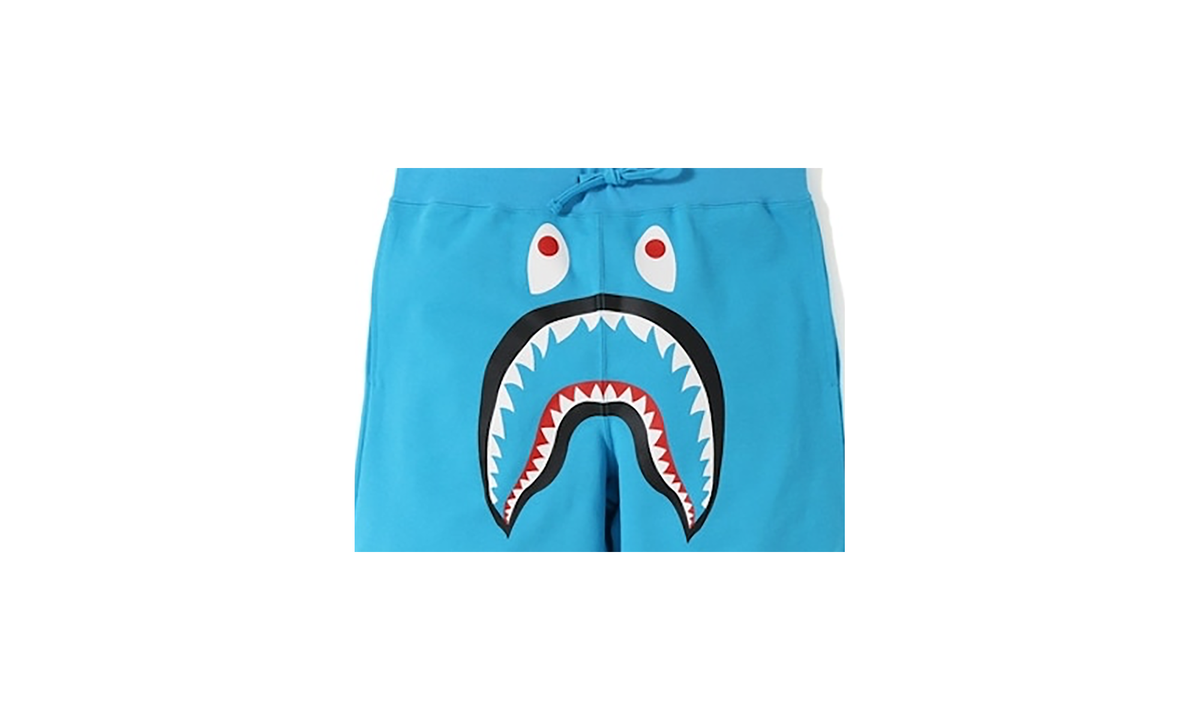 BAPE Shark Basketball Sweatshort Blue / Yellow AE38E883