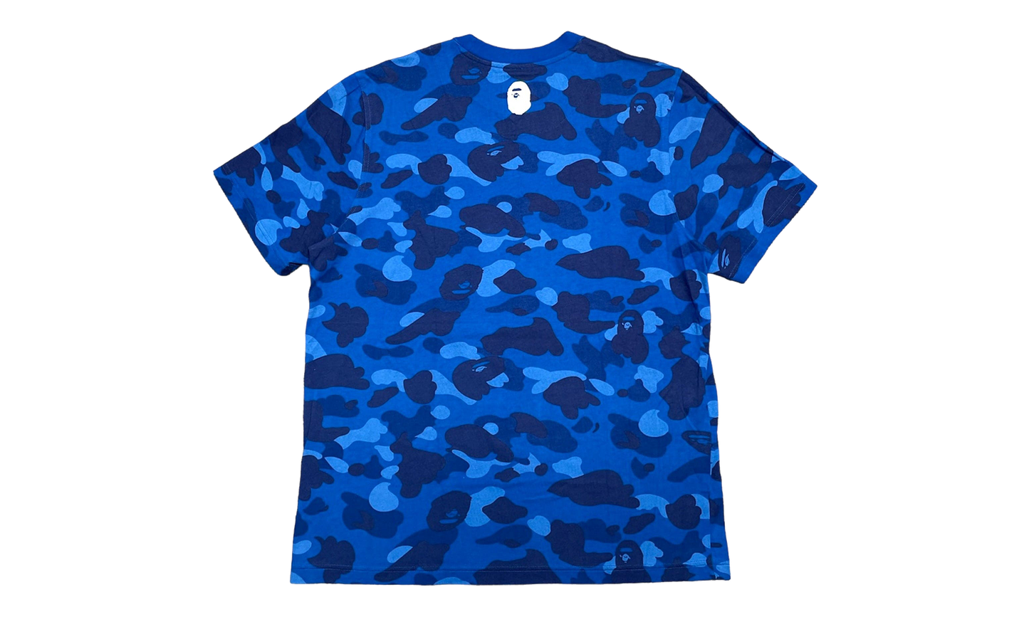 BAPE BAPE x Adidas Adicolor Short Sleeve T-Shirt Blue Camo BAASSTSB