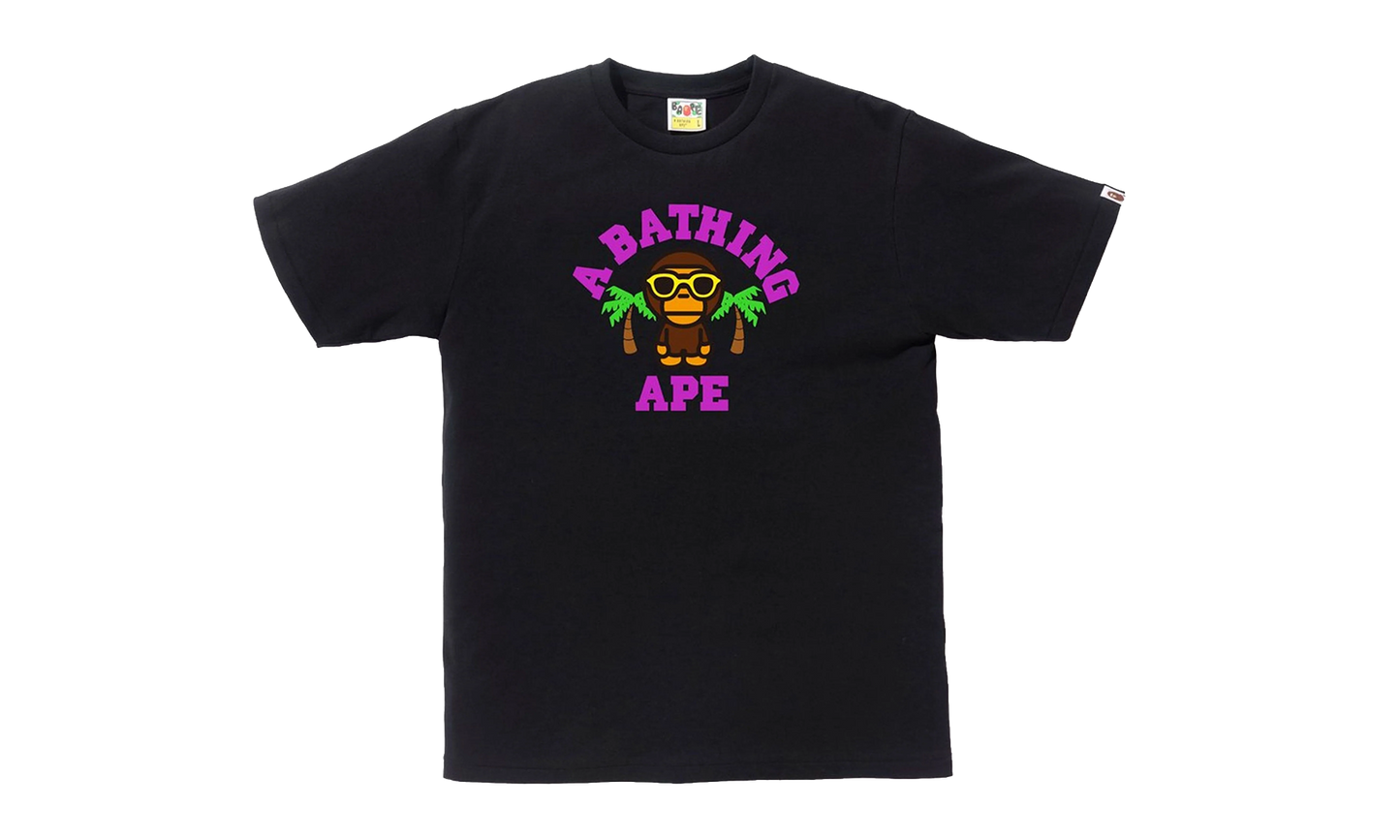 BAPE Milo College Summer Tee Black BAPE SS18 106