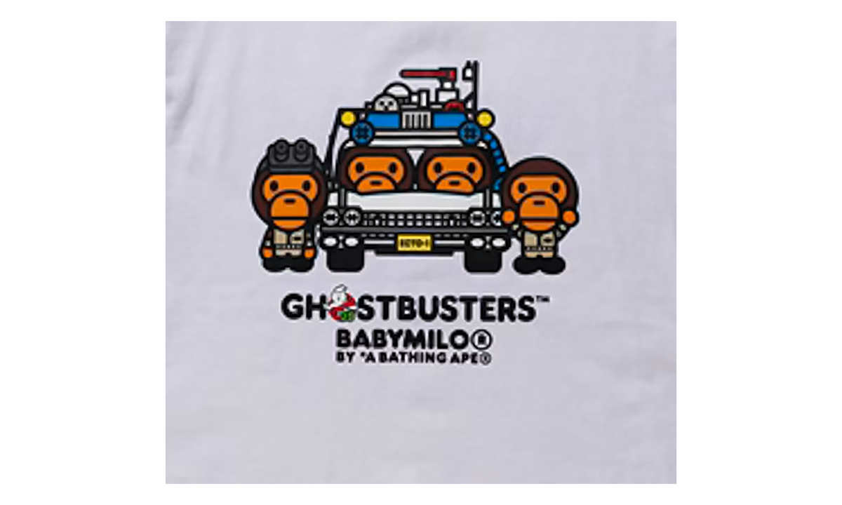 BAPE Ghostbusters Baby Milo Tee #4 White BAPE019