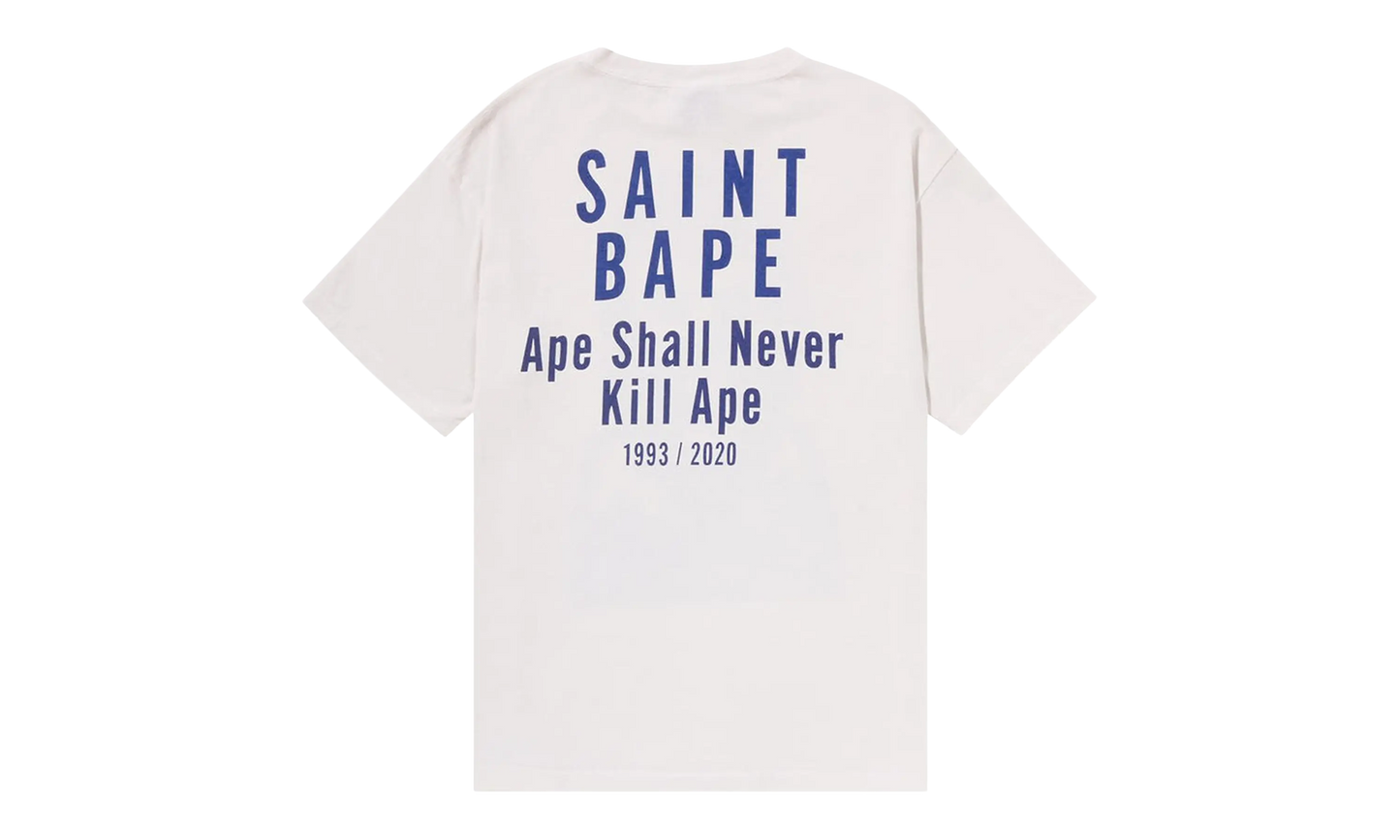 BAPE BAPE x Saint MXXXXXX Skull Tee White 1J23 109 902 WHITE
