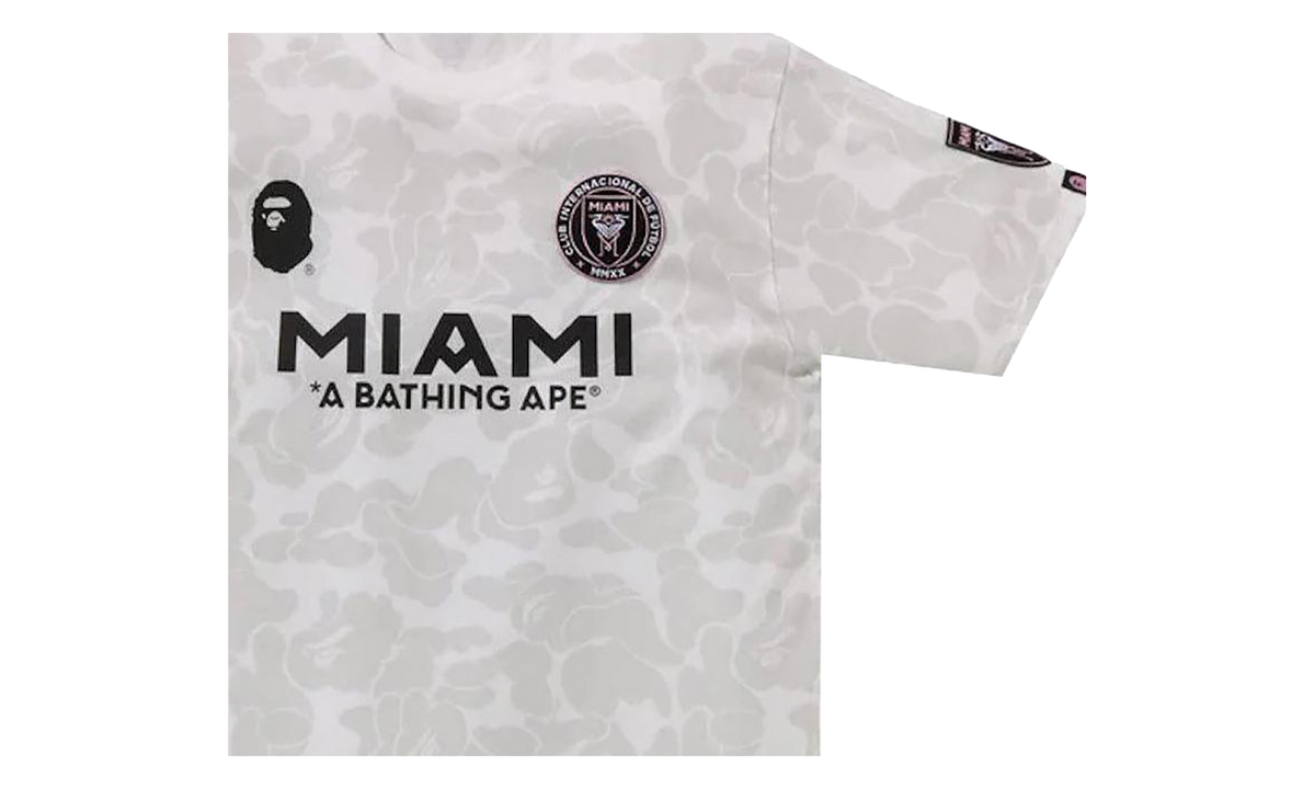 BAPE BAPE x Inter Miami CF Camo Tee White 1J73 109 901 WHITE