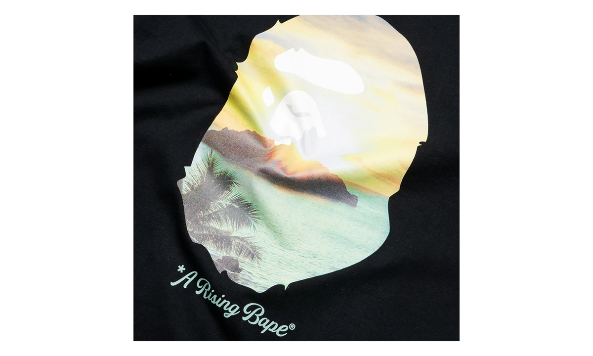 BAPE A Rising Bape Photo Tee Black 1K30 110 048 BLACK