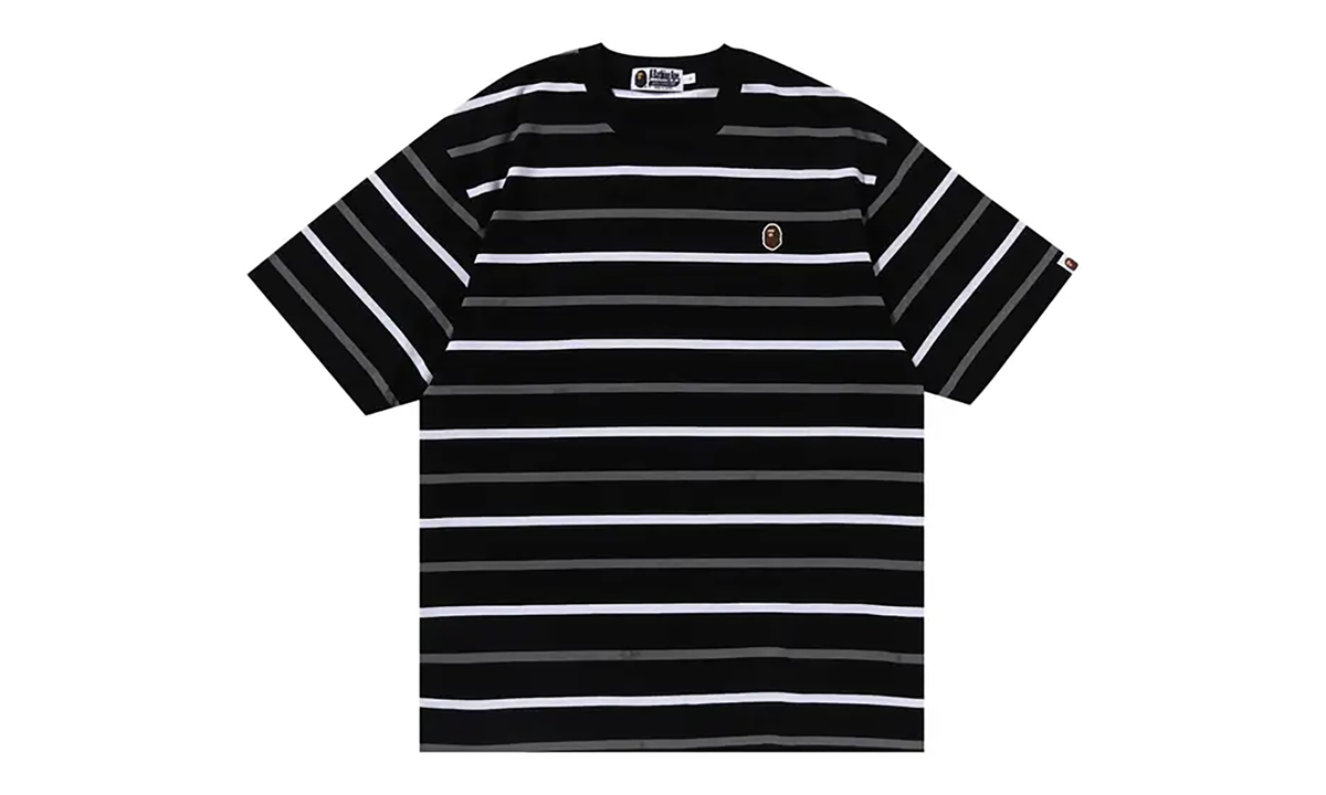 BAPE One Point Stripe Tee Black 001CSK801005M BLK