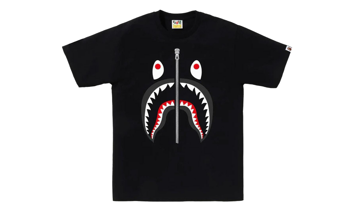 BAPE Shark Tee Black 1G80 110 001 BLACK